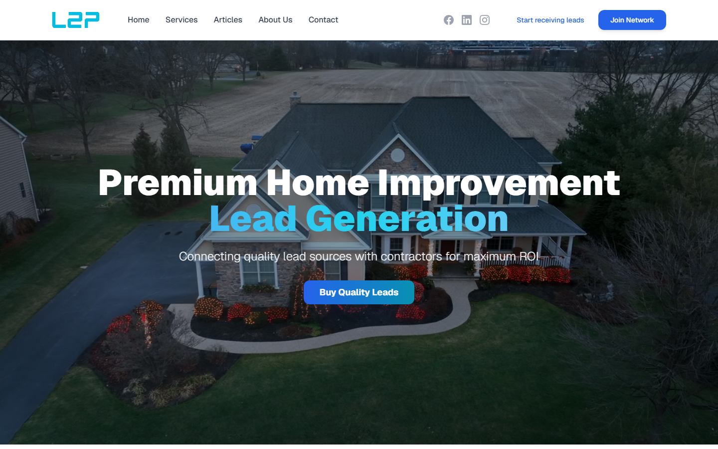 Lead2Performance website