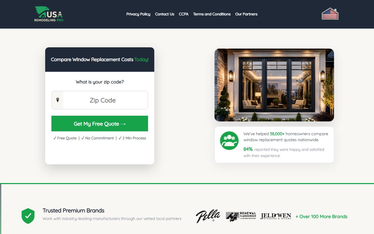 Windows Remodeling Pro funnel